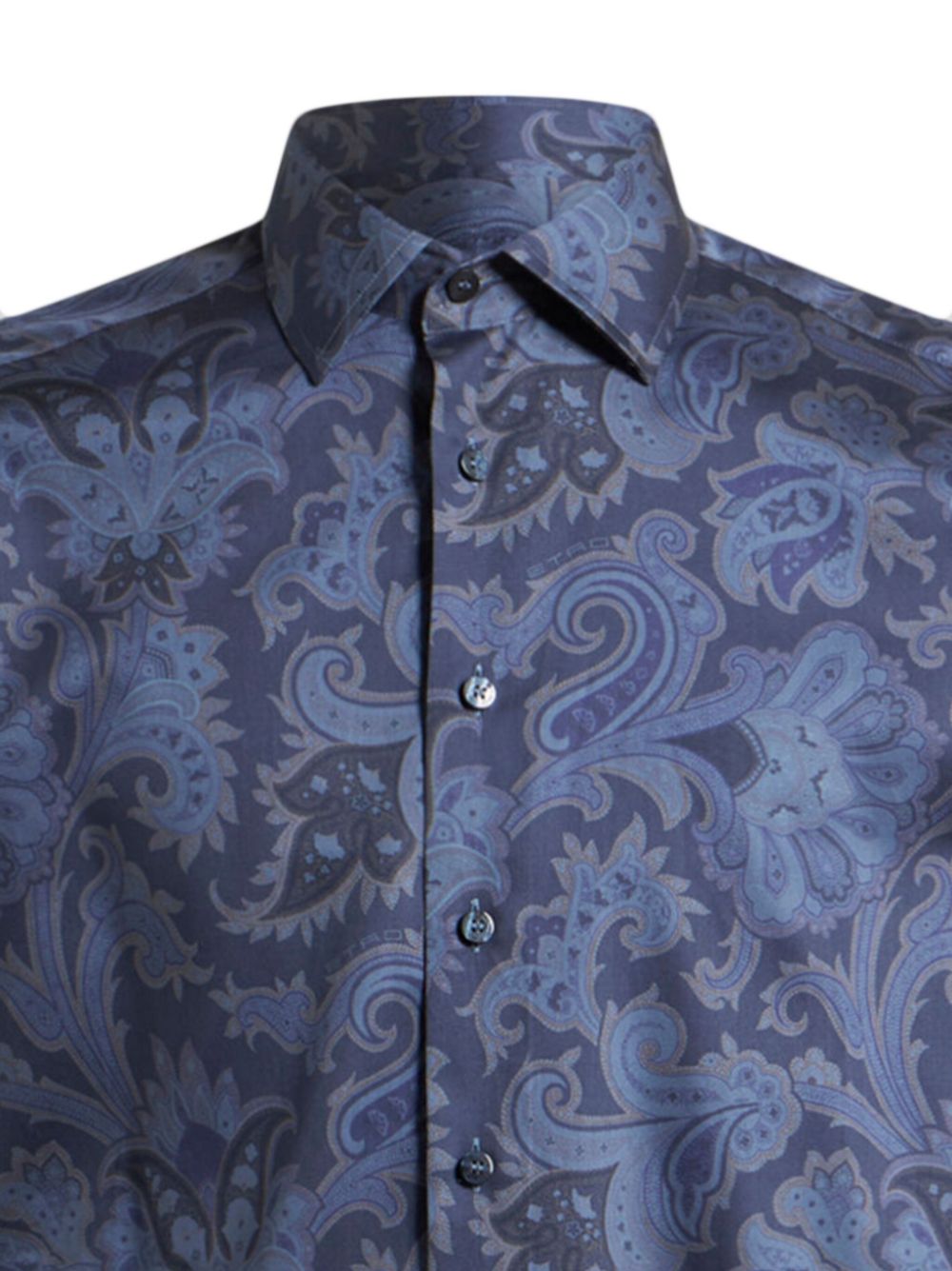 ETRO paisley-print poplin shirt - Blauw