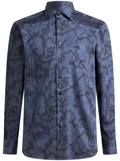 ETRO paisley-print poplin shirt