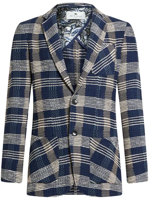ETRO blazer à carreaux