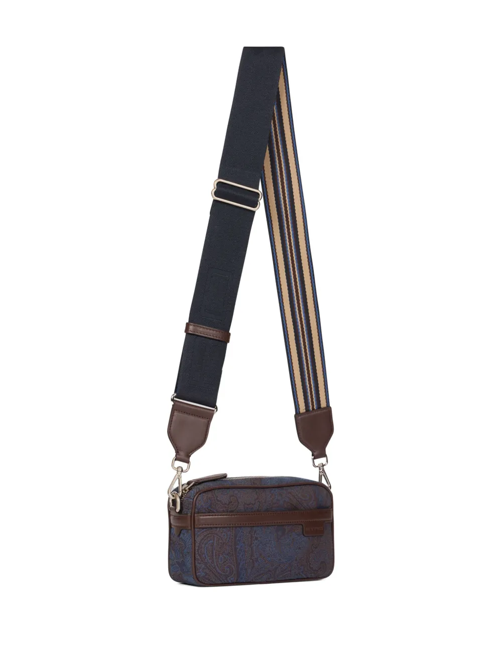 ETRO Kleine crossbodytas met paisley-print Blauw