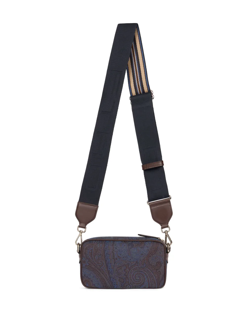 ETRO Kleine crossbodytas met paisley-print Blauw