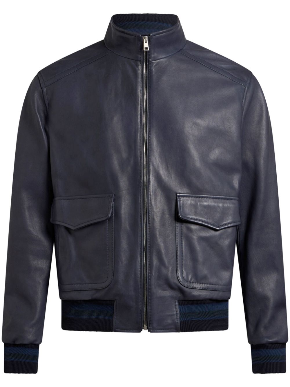 leather bomber jacket