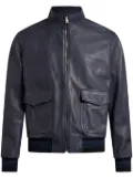 ETRO leather bomber jacket - Blue