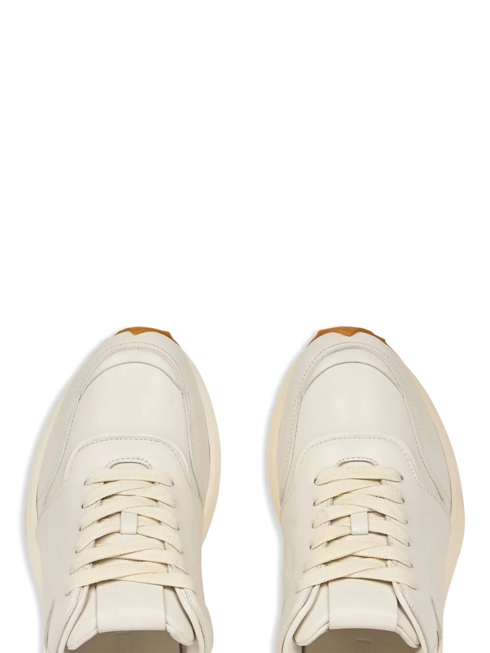 ETRO Pegaso leather sneakers Neutrals