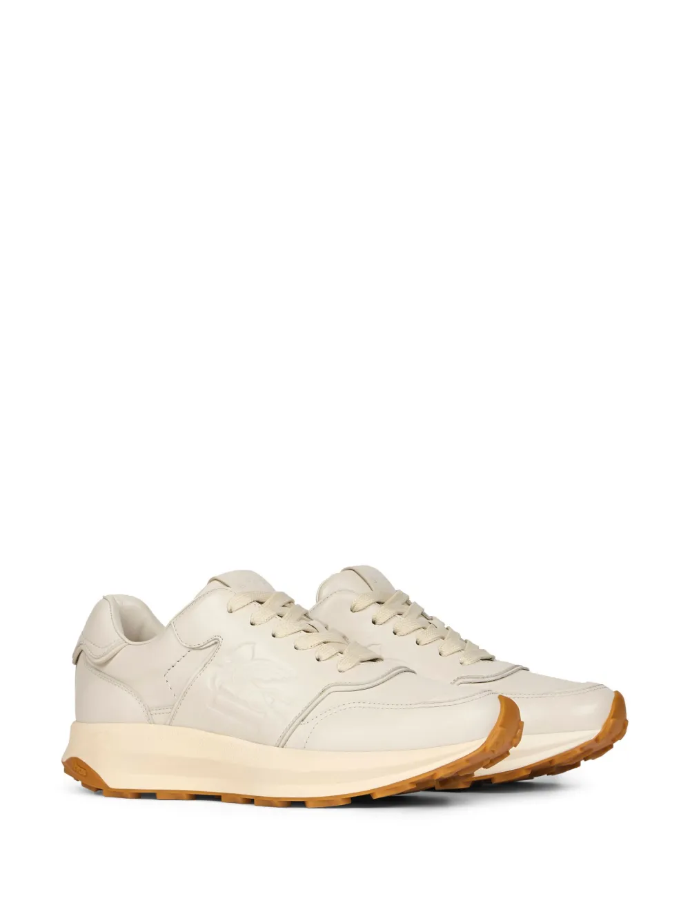 ETRO Pegaso leren sneakers - Beige