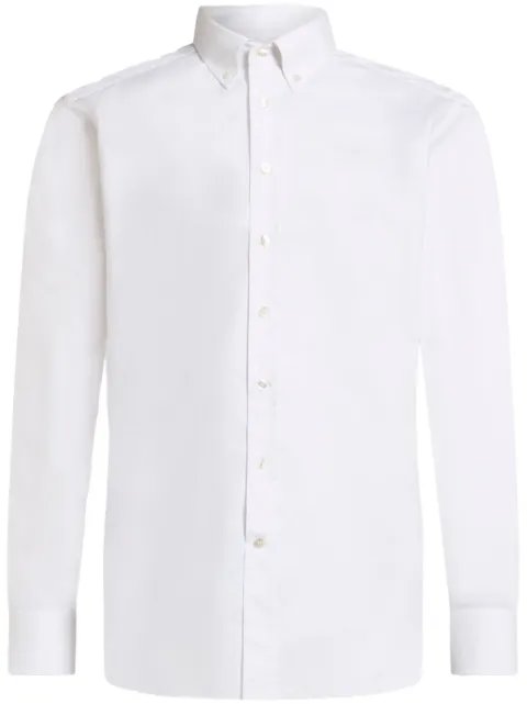 ETRO logo-embroidered button-down shirt