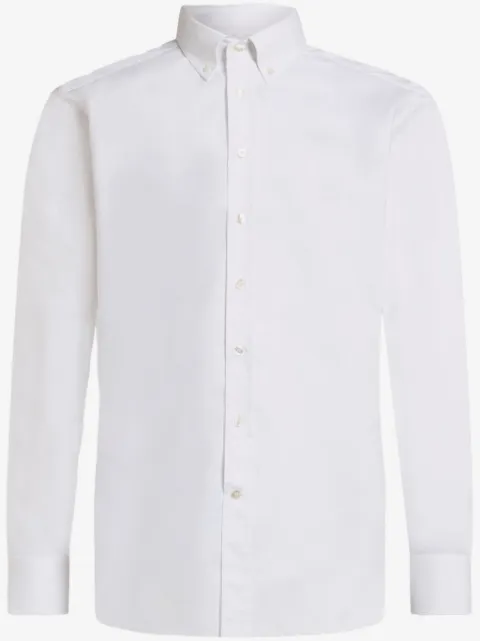 ETRO logo-embroidered button-down shirt