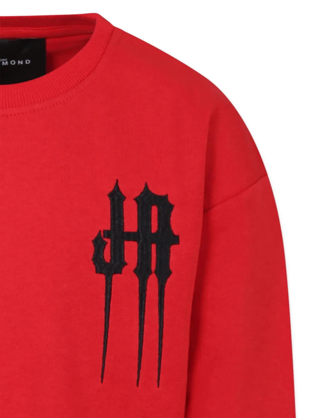 John Richmond Junior Sweater met logoprint Rood