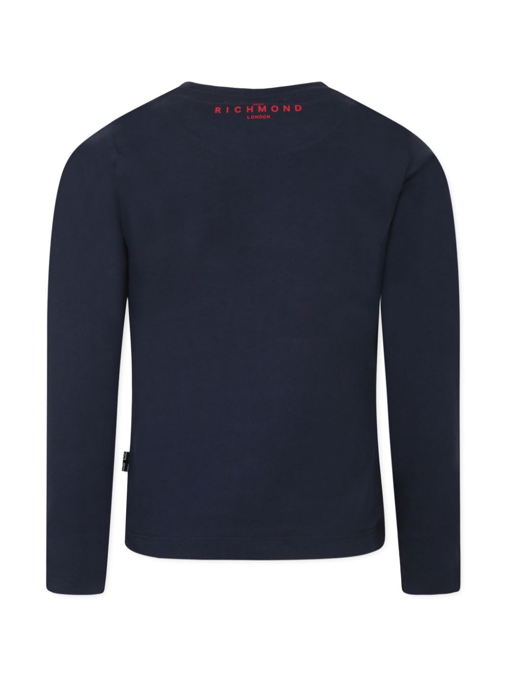 John Richmond Junior logo-rised sweatshirt - Blauw