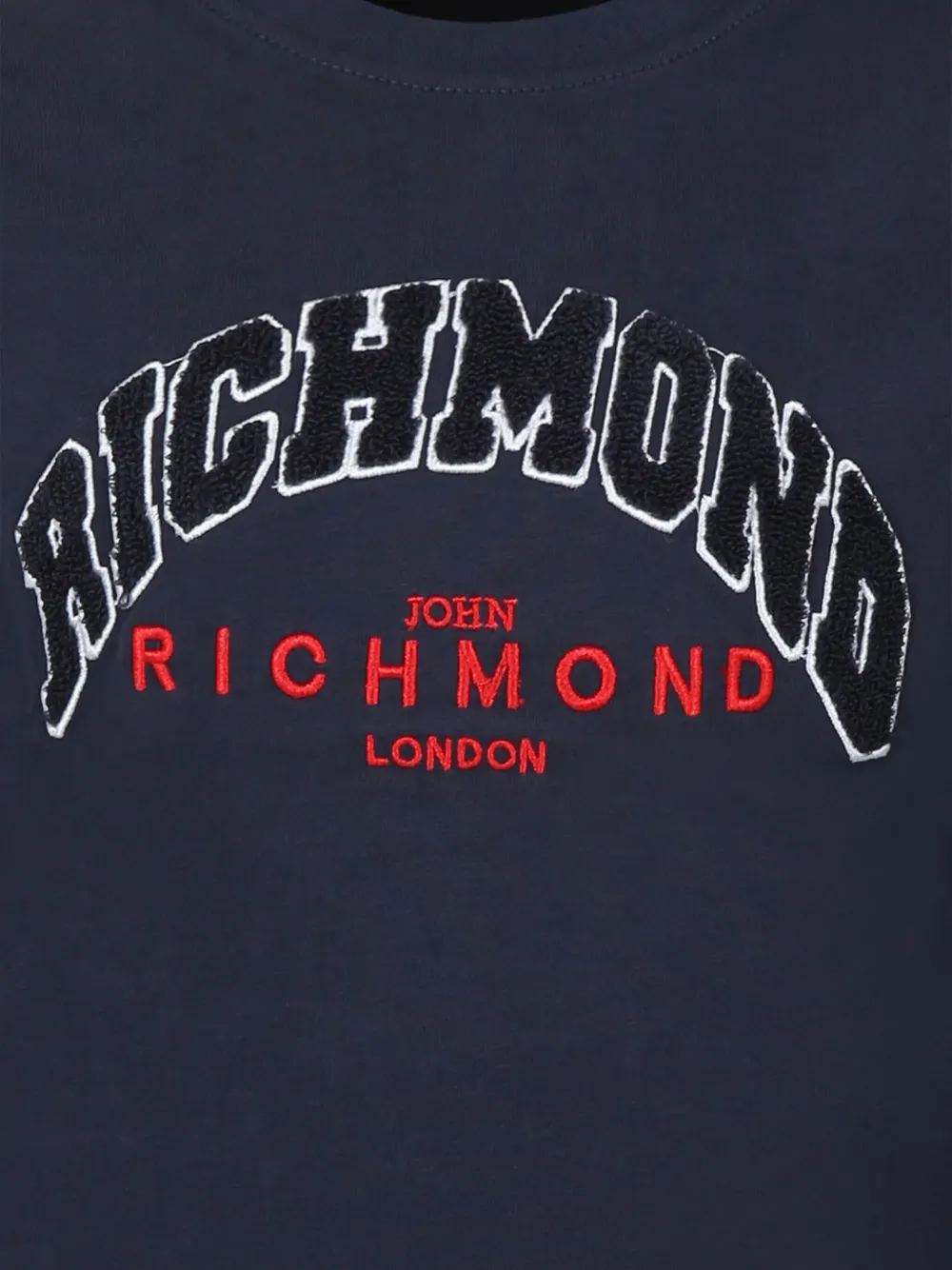 John Richmond Junior Sweater met logo Blauw