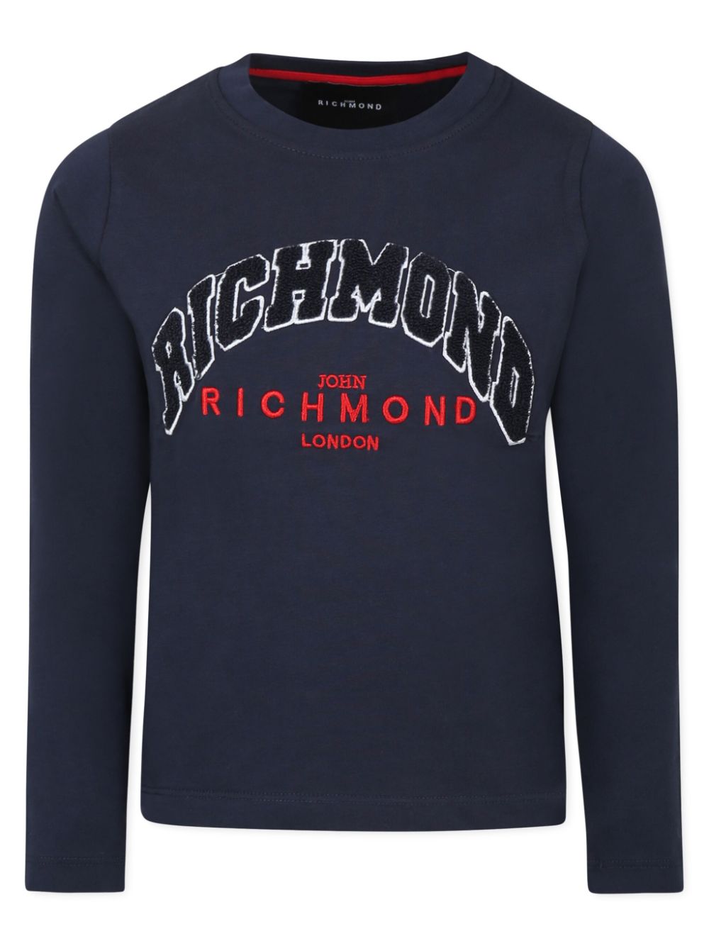 John Richmond Junior Sweater met logo Blauw