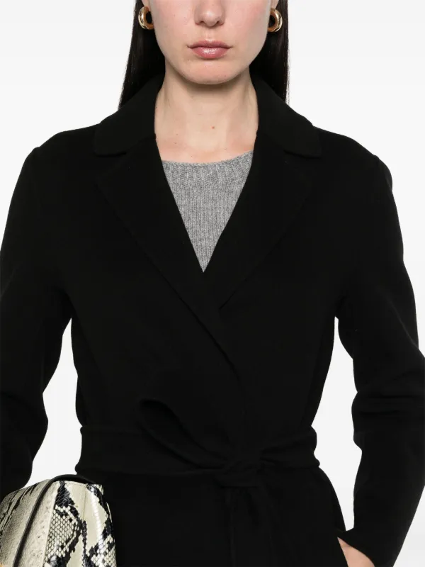 S Max Mara Pauline Coat | Black | FARFETCH CA
