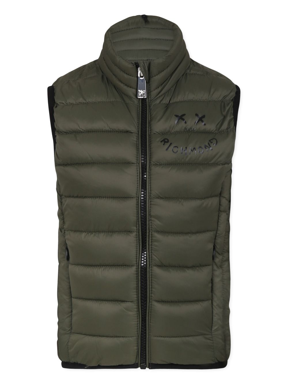 John Richmond Junior Bodywarmer met logoprint Groen