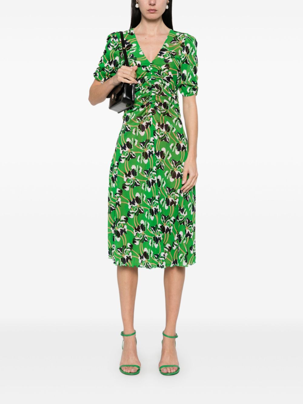 DVF Diane von Furstenberg Koren midi dress - Groen