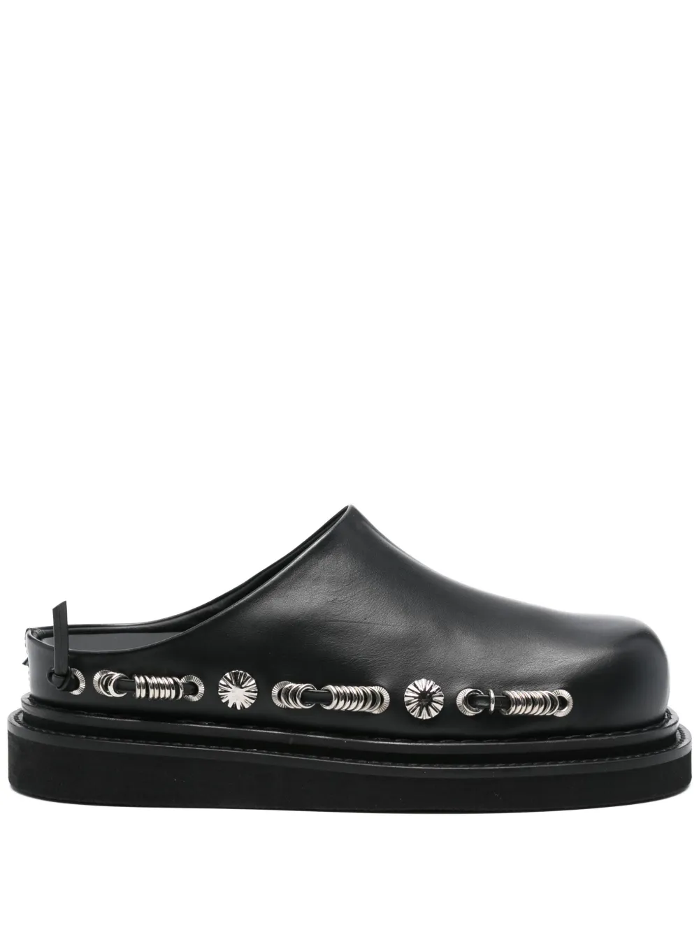 Toga Pulla stud-detail slippers Black