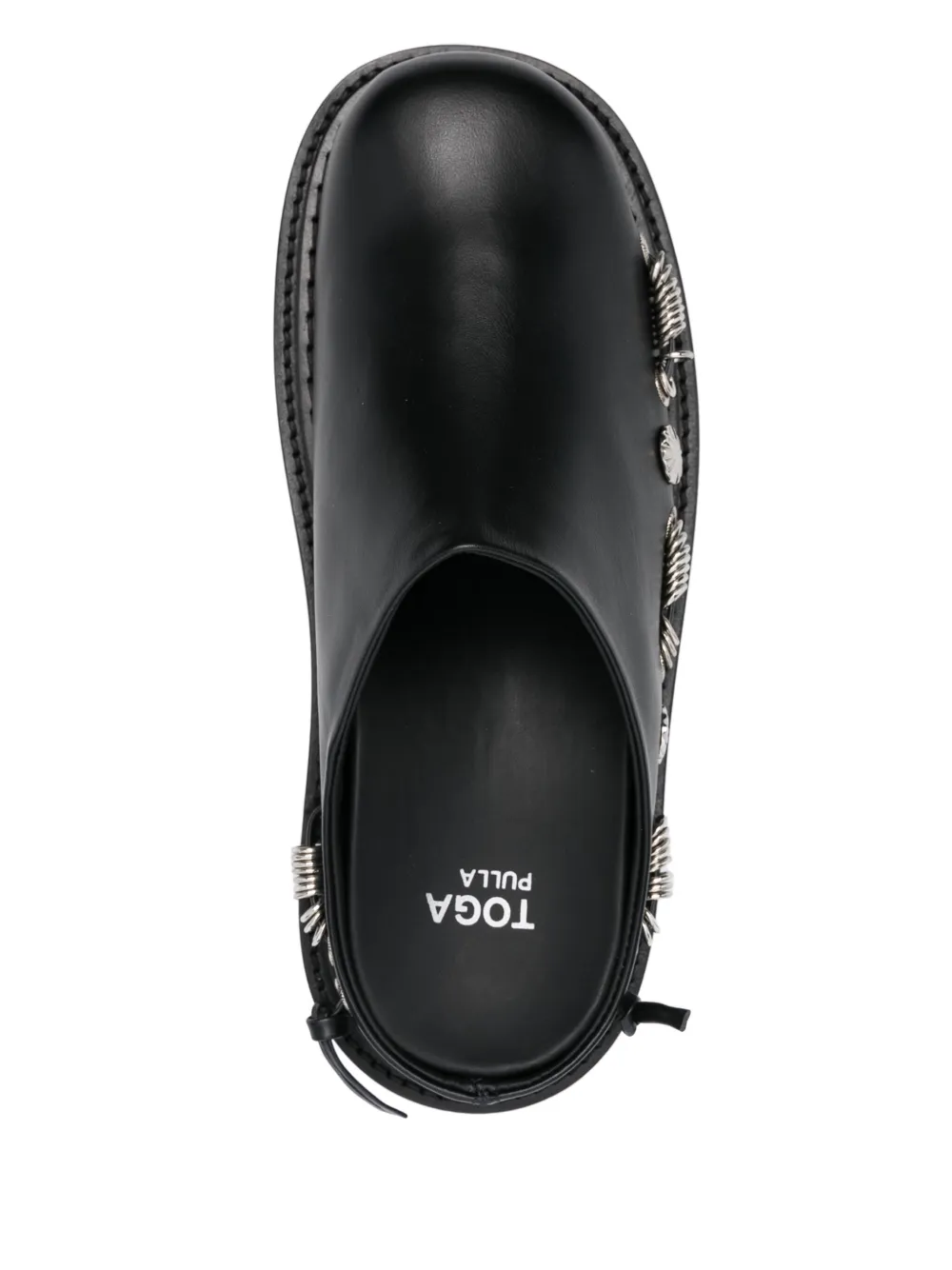 Toga Pulla stud-detail slippers Black