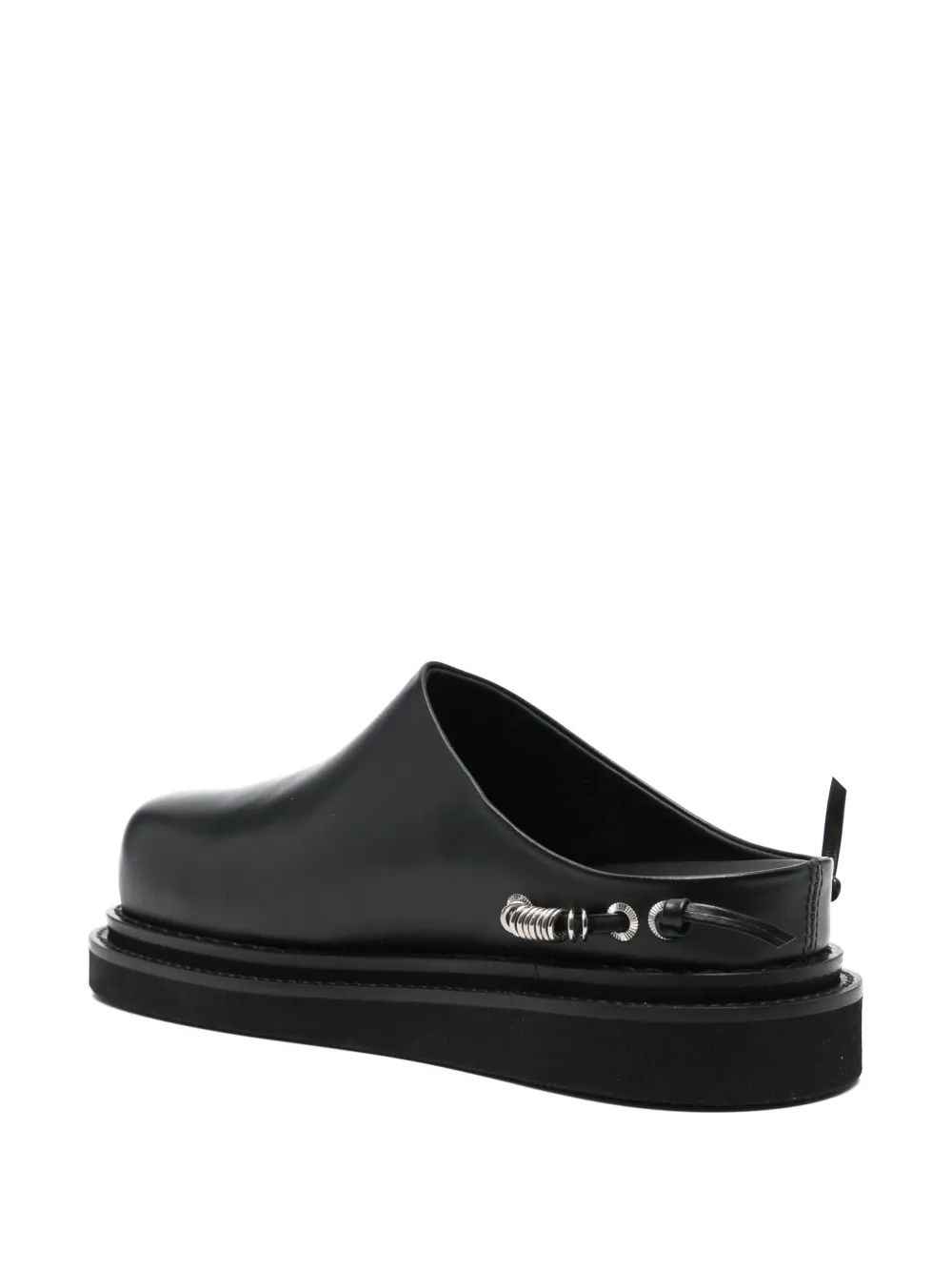 Toga Pulla stud-detail slippers Black