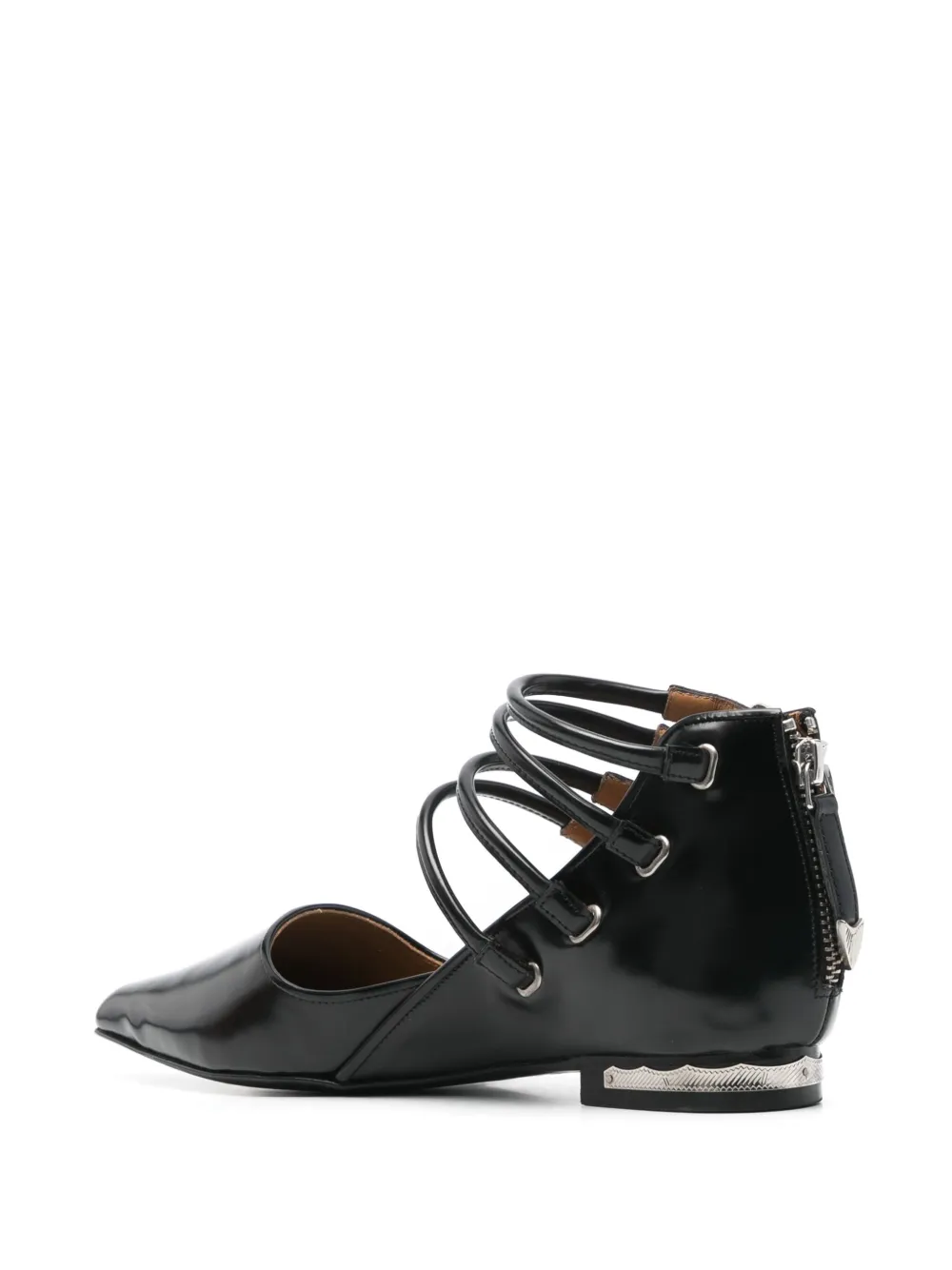 Toga Pulla buckle-detailed ballet flats Black