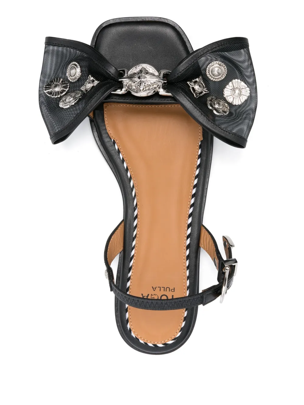 Toga Pulla bow-detail sandals Black