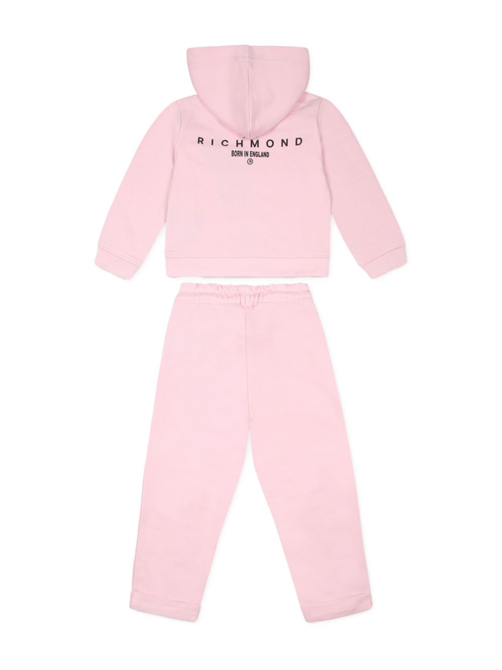 John Richmond Junior logo-print tracksuit set - Roze