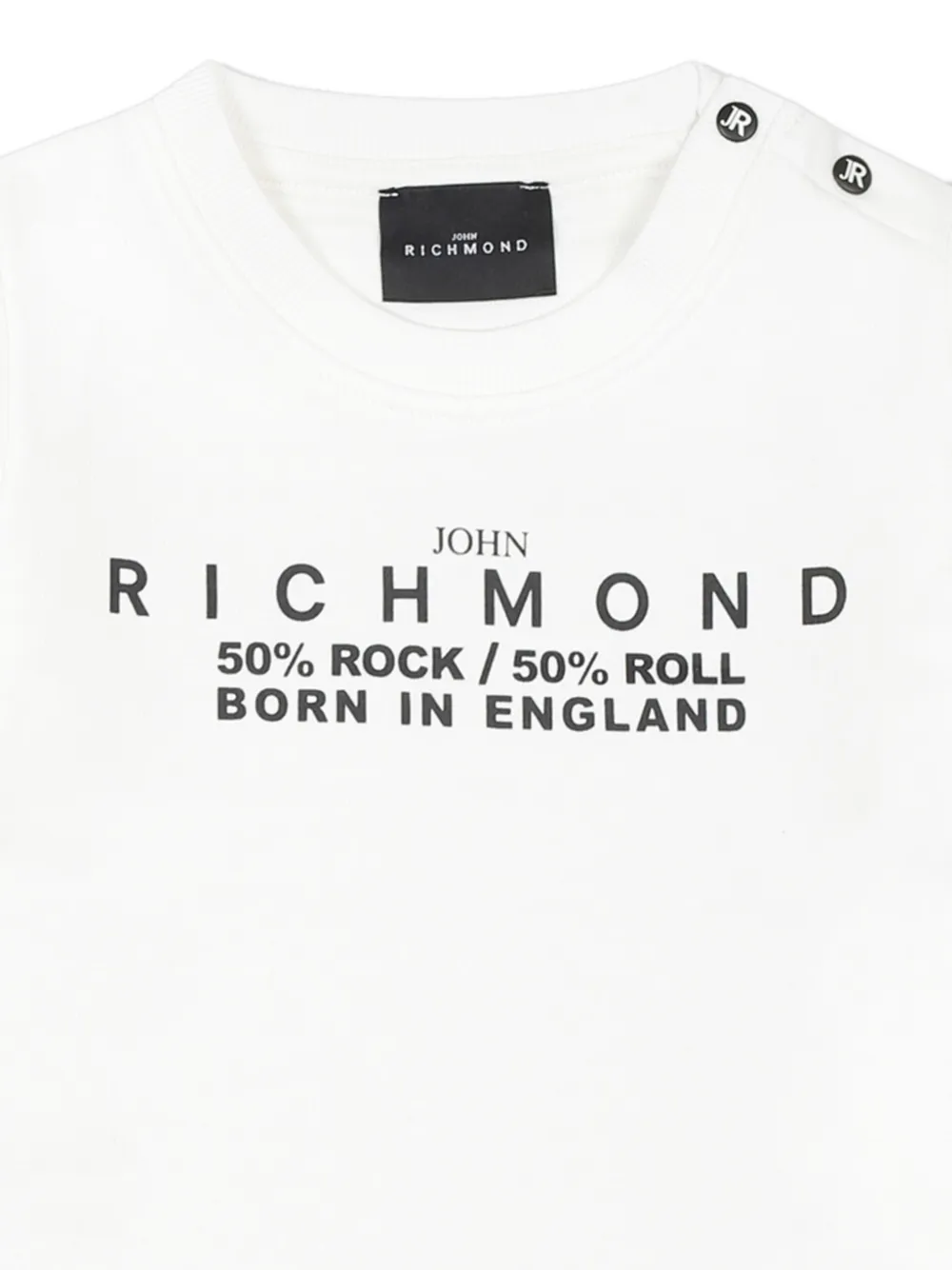 John Richmond Junior Sweater met logoprint Wit