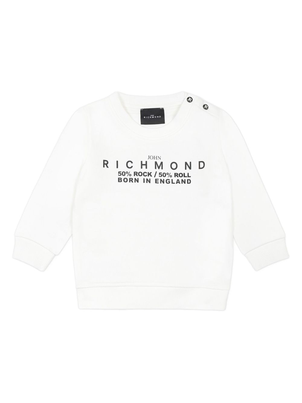 John Richmond Junior Sweater met logoprint Wit