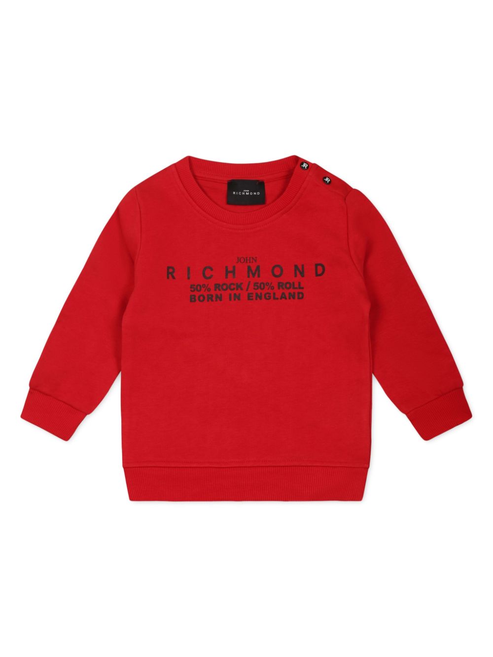 John Richmond Junior Sweater met logoprint Rood