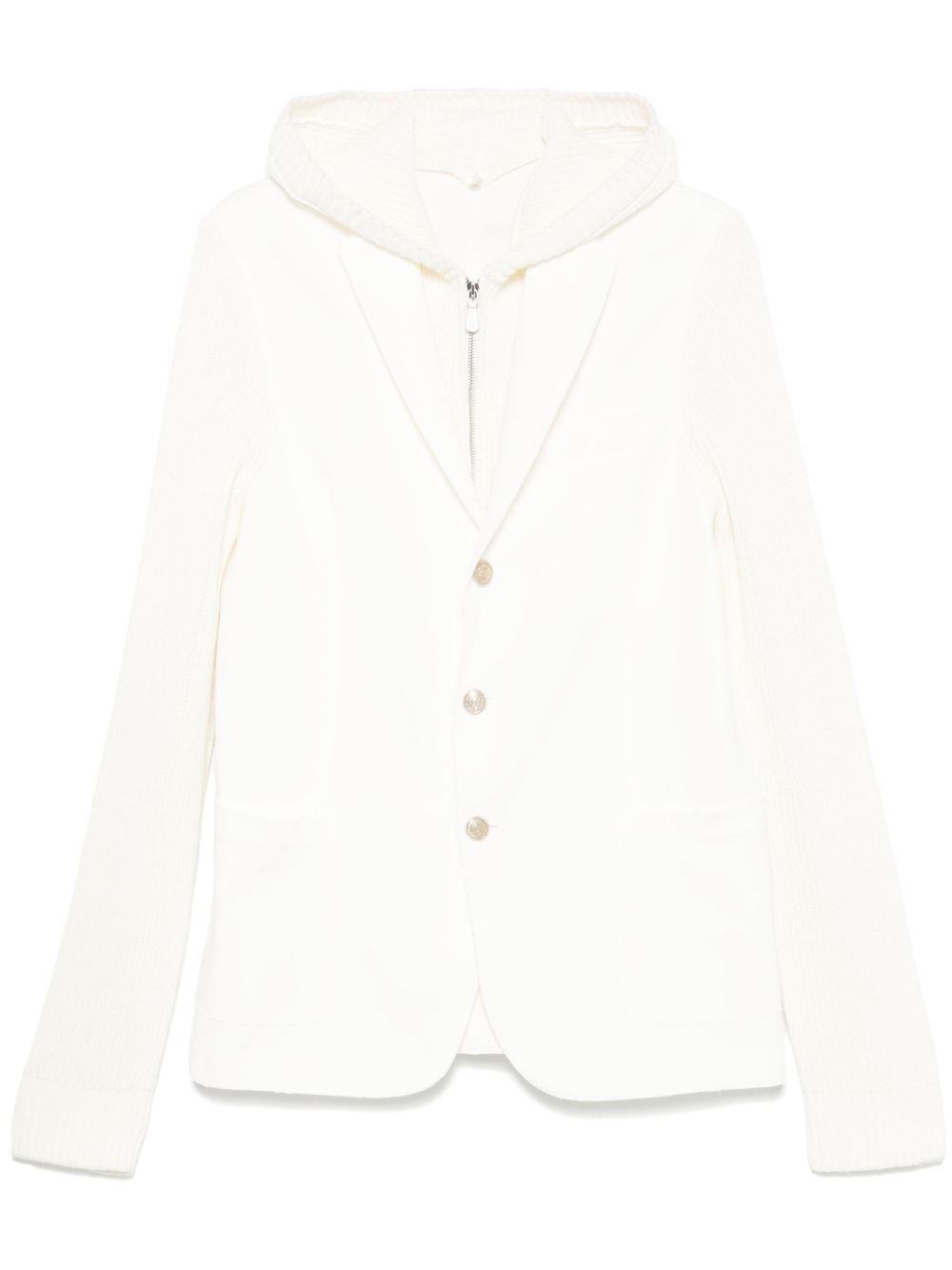 Eleventy panelled jacket - White