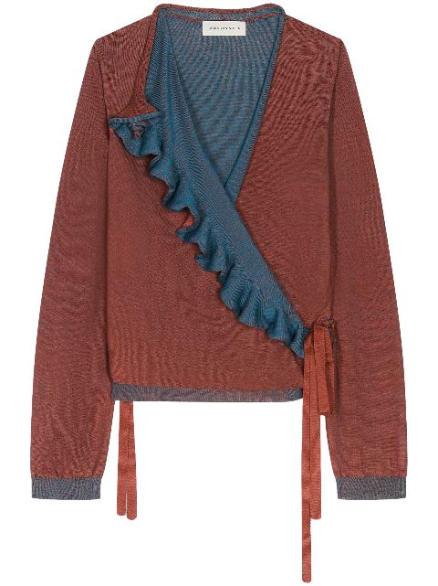 DRIES VAN NOTEN Gerüschter Pullover