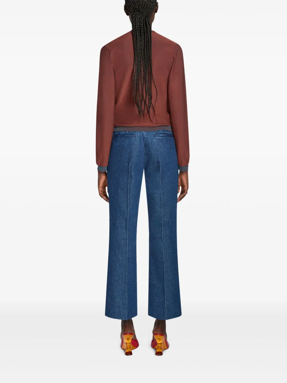 Shop Dries Van Noten Ruffled Sweater In Brown