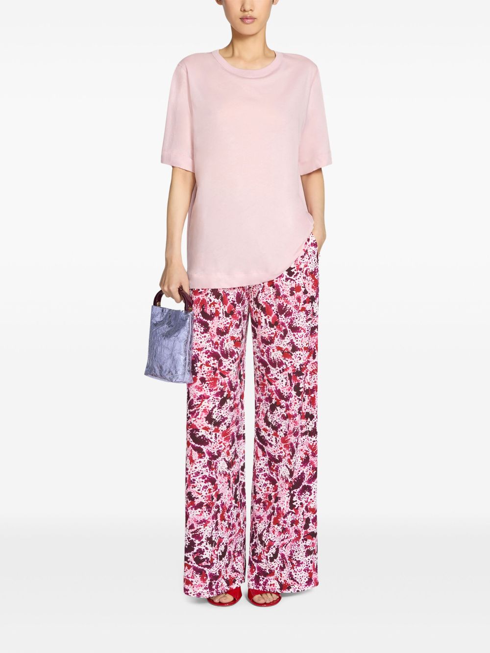 DRIES VAN NOTEN Broek met grafische print - Roze