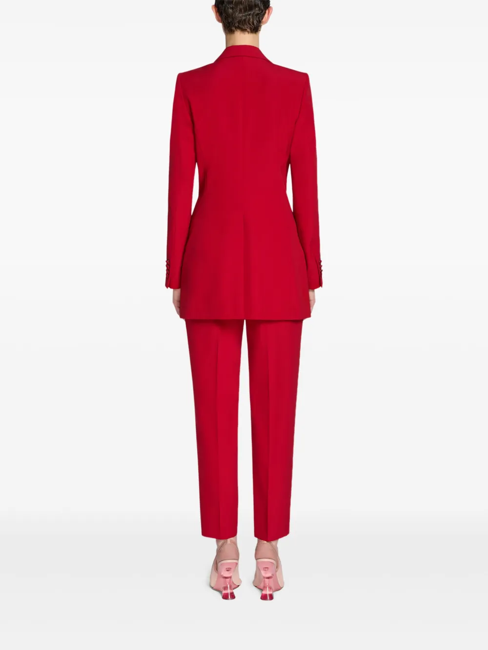 DRIES VAN NOTEN Wollen broek Rood