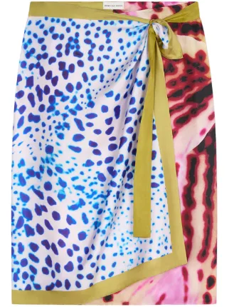 DRIES VAN NOTEN Wrap Skirt | Pink | FARFETCH
