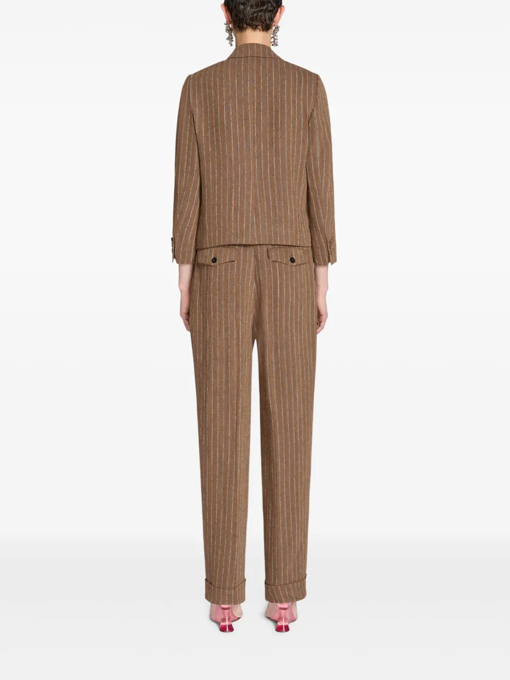 DRIES VAN NOTEN Plooibroek Bruin