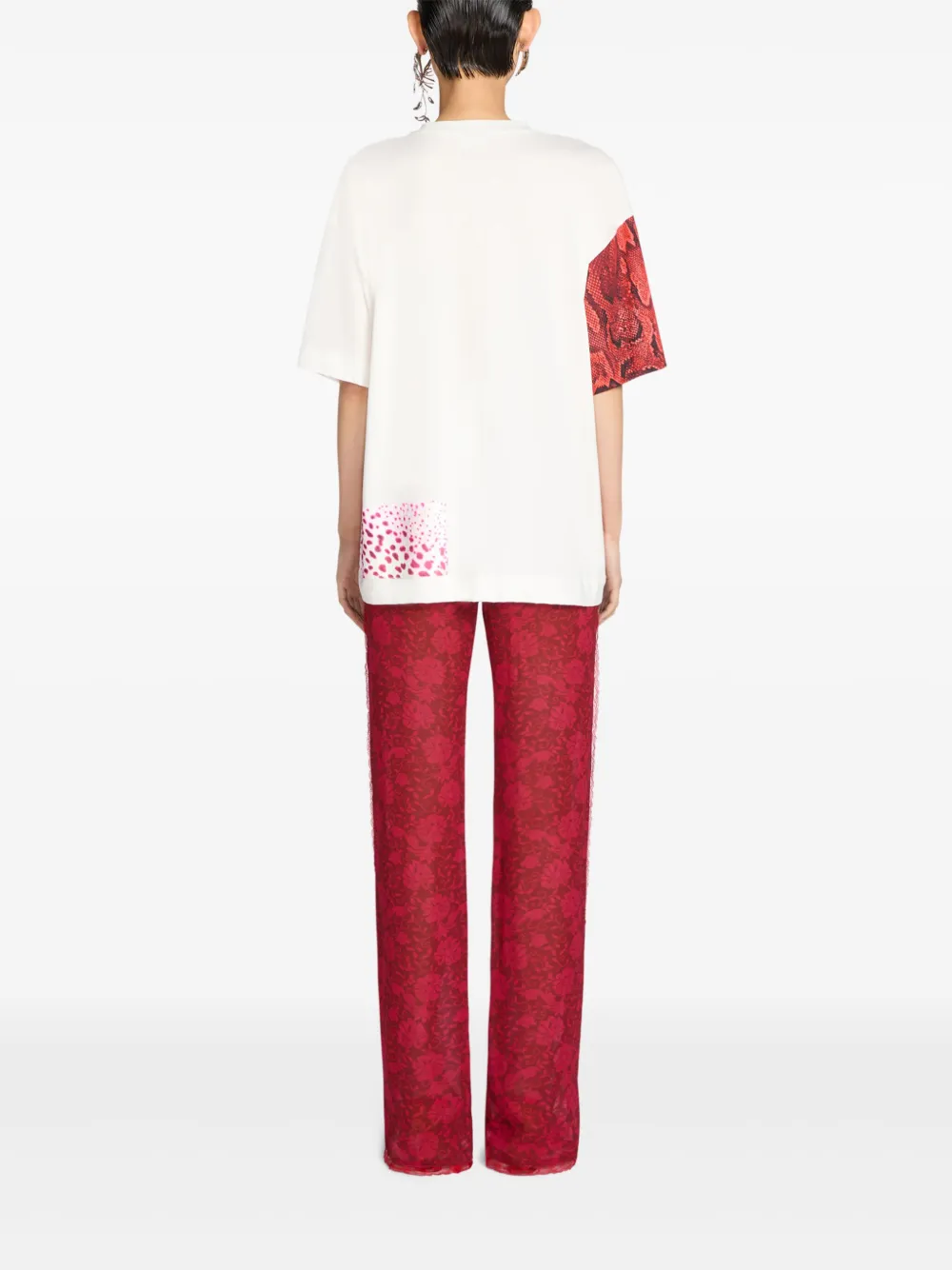 DRIES VAN NOTEN T-shirt met grafische print Wit