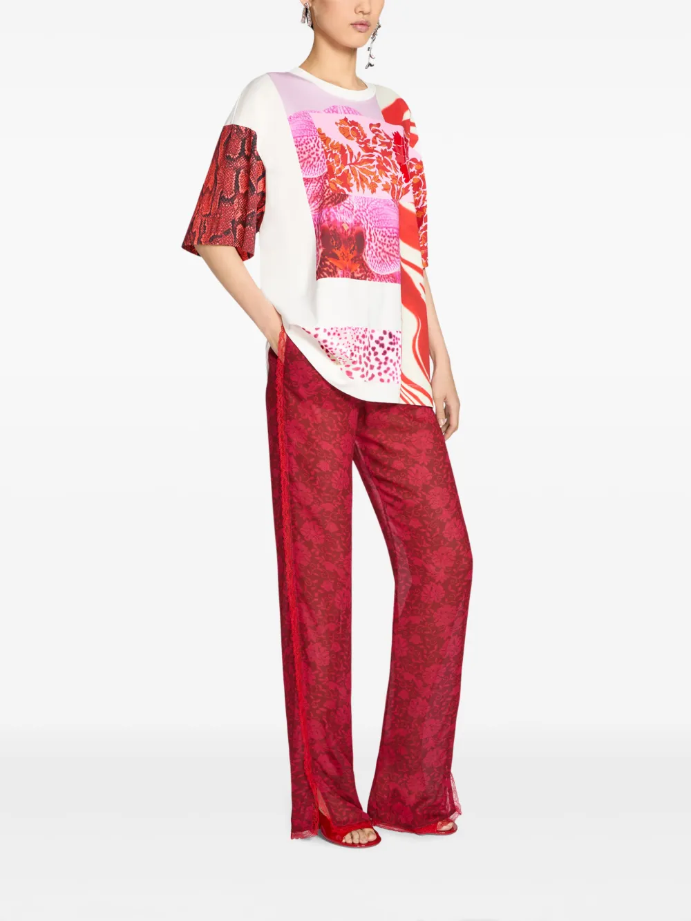 DRIES VAN NOTEN T-shirt met grafische print Wit