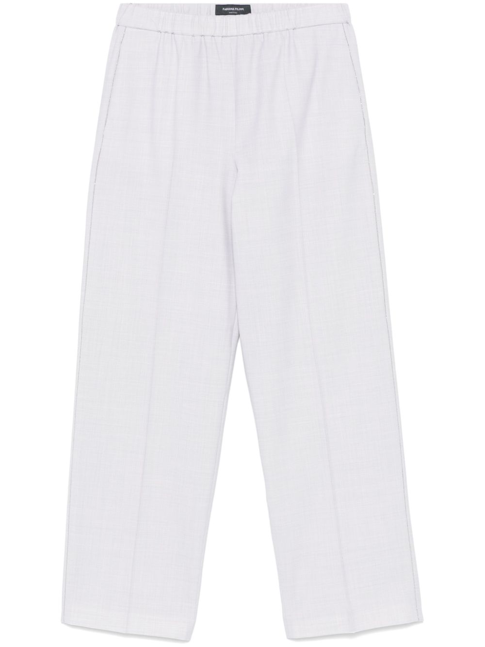 Fabiana Filippi bead-trim trousers - Grey