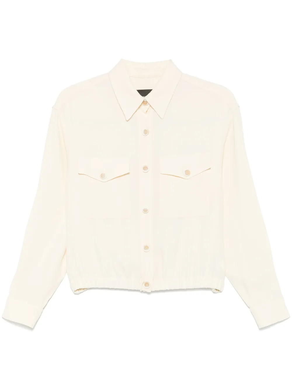 Shop Fabiana Filippi Bead-detail Jacket In Neutrals