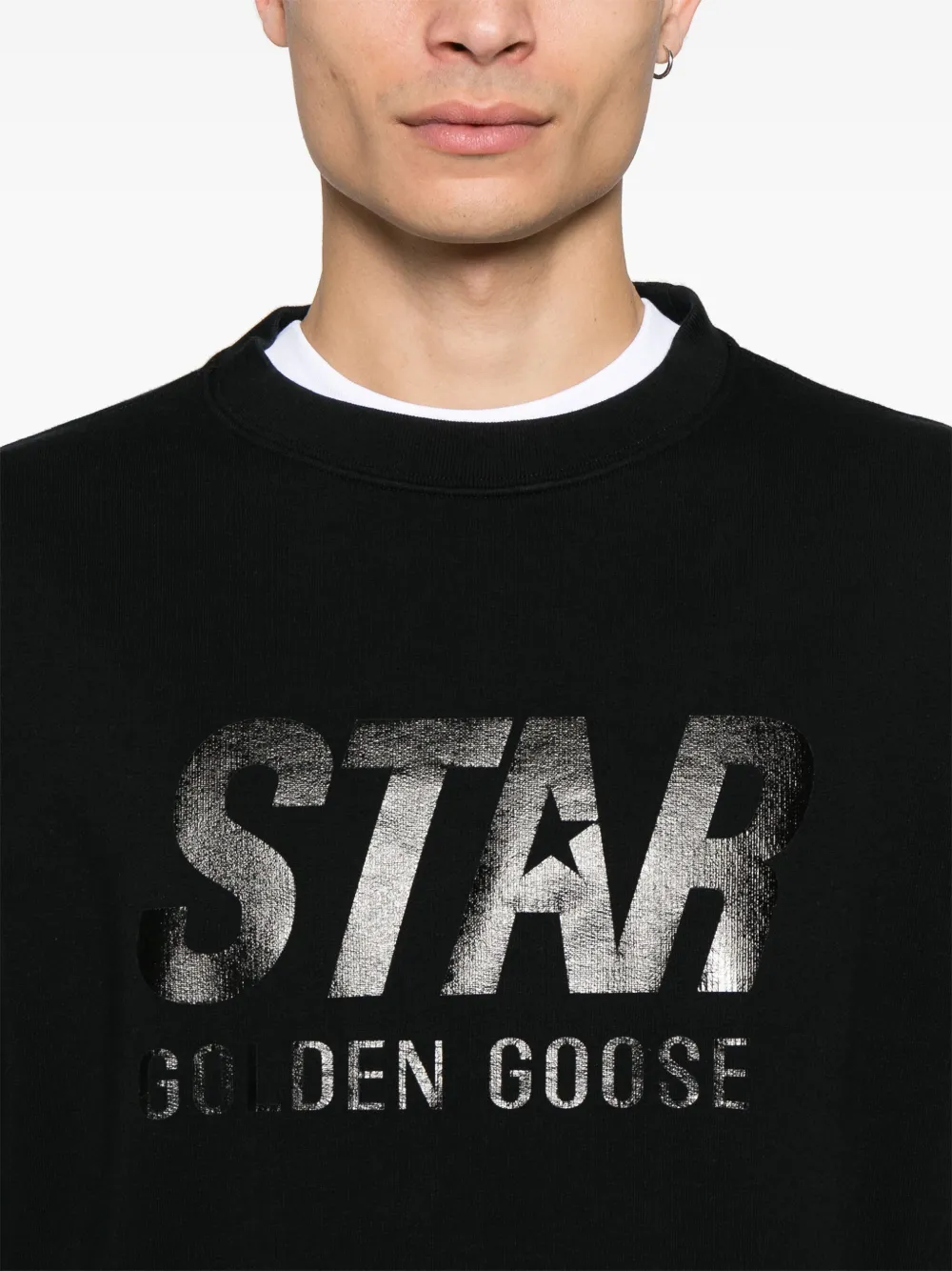 Golden Goose Sweater met logoprint Zwart