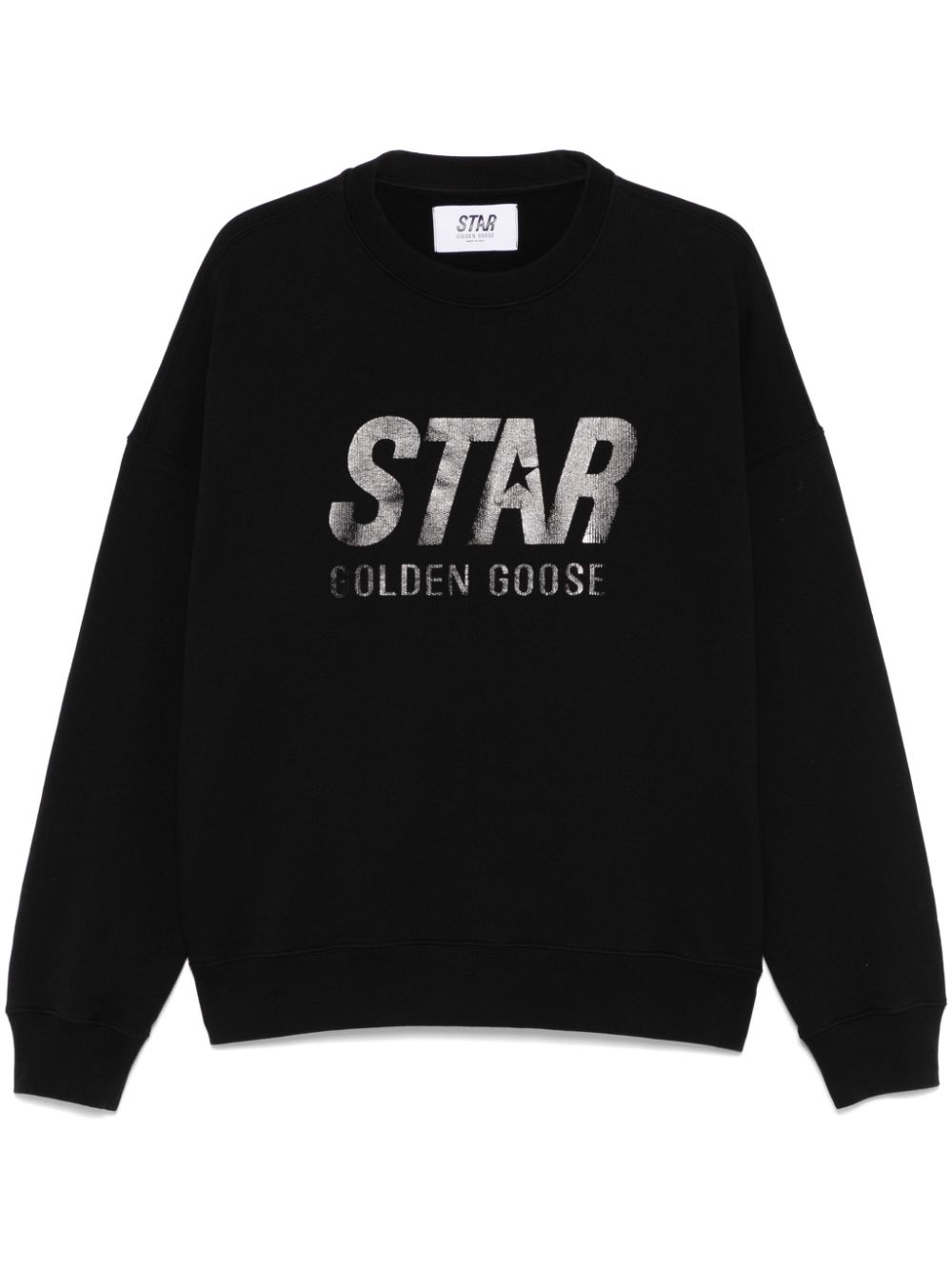 Golden Goose logo-stamp sweatshirt - Black