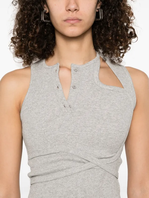 Ottolinger Tank Maxi Dress | Grey | FARFETCH JO
