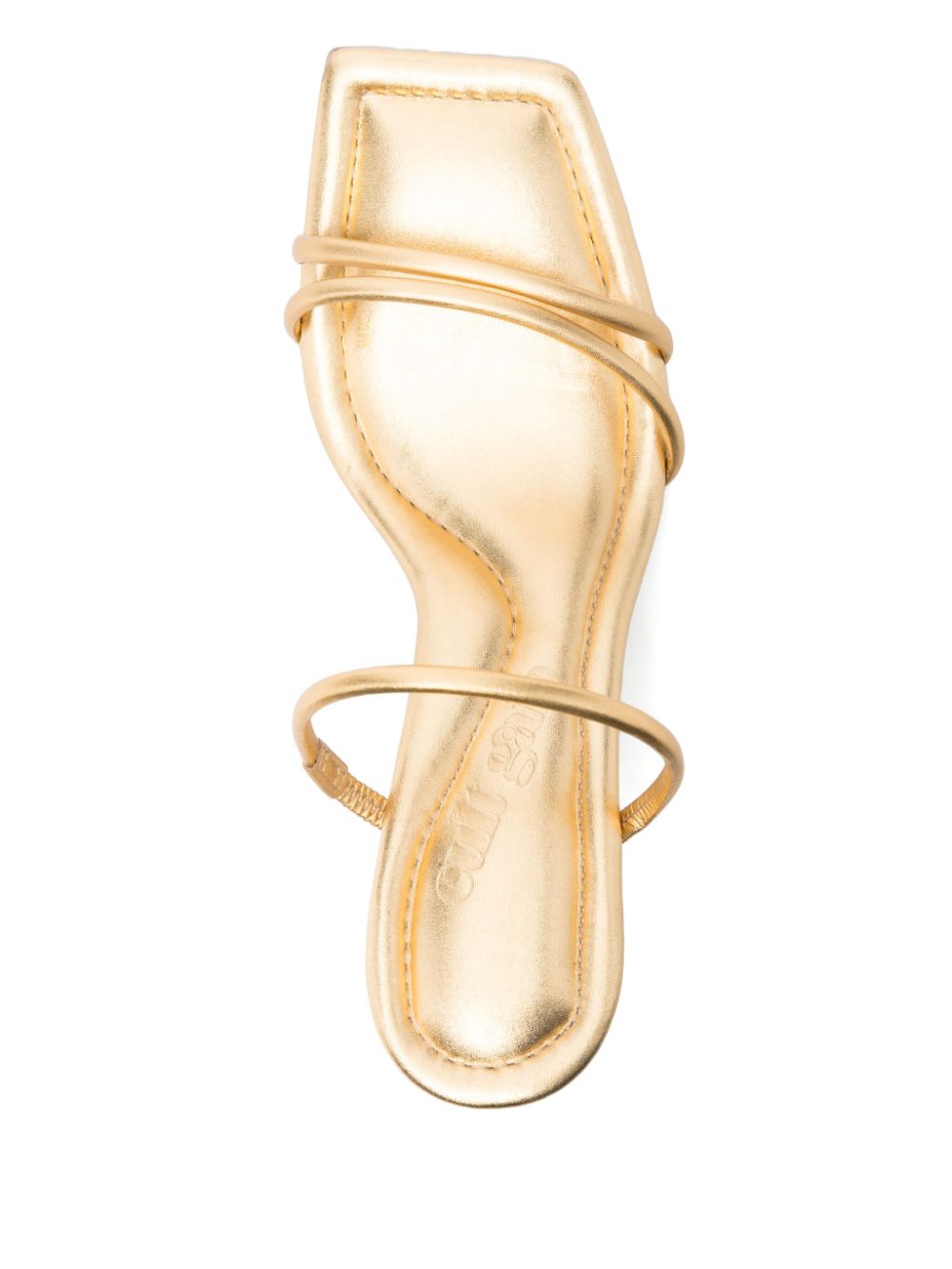 Cult Gaia 85mm Seraphina mules Gold