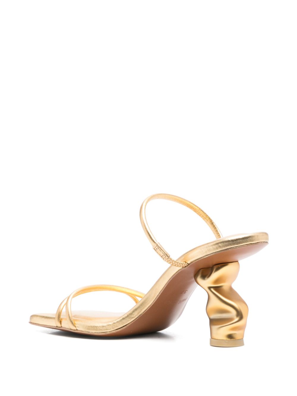 Cult Gaia 85mm Seraphina mules Gold