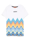 Missoni Kids zigzag-pattern T-shirt - White