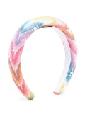 Missoni Kids knitted head band - Pink