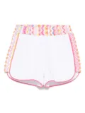 Missoni Kids zigzag-print shorts - White