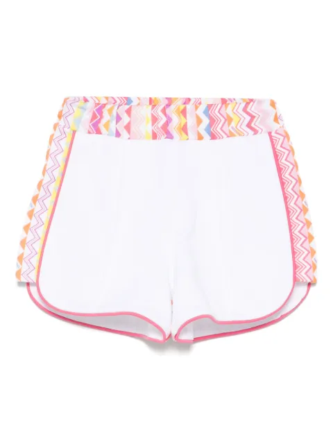 Missoni Kids shorts con estampado en zigzag