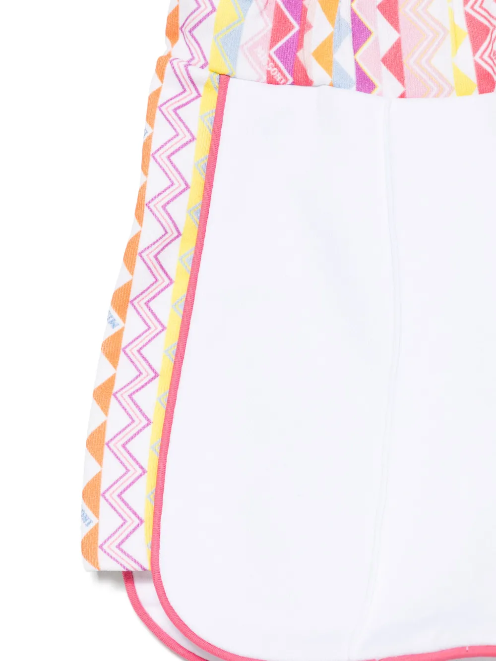 Missoni Kids Shorts met zigzag-print Wit