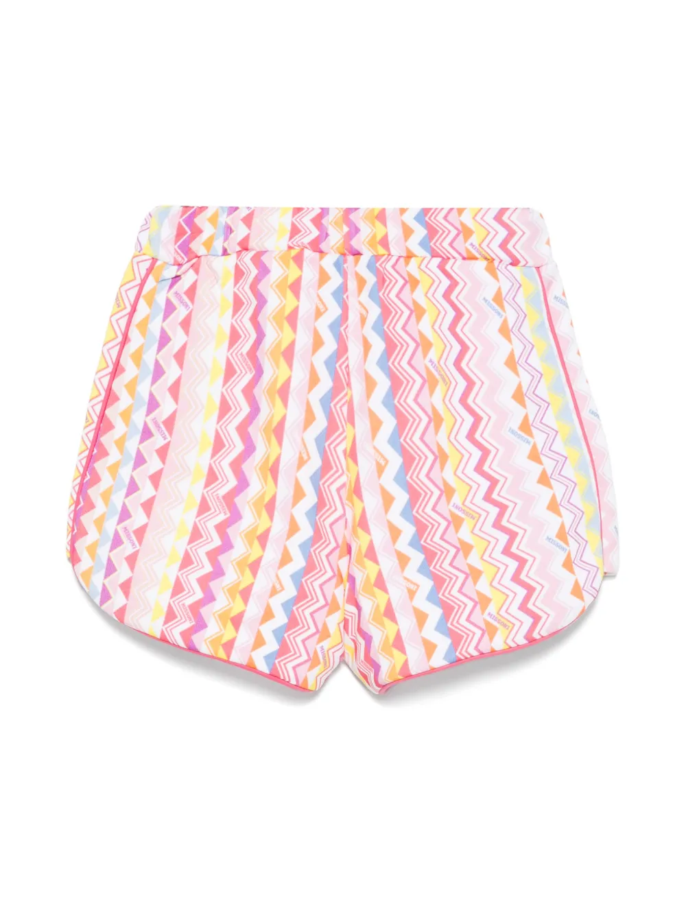 Missoni Kids zigzag-print shorts - Wit