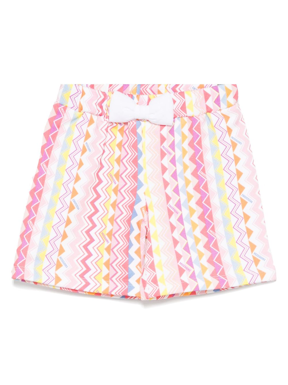 Image 1 of Missoni Kids zigzag-pattern shorts